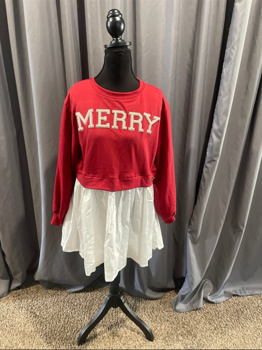simply, southern NWT pearl embellished Merry shirt dress size XS